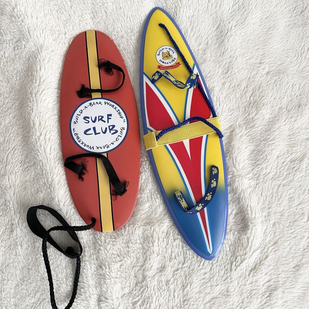 Build A Bear Workshop Two Surf Club Boogie Board Toy Accessories